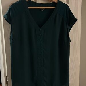 Chic Dark Teal Blouse